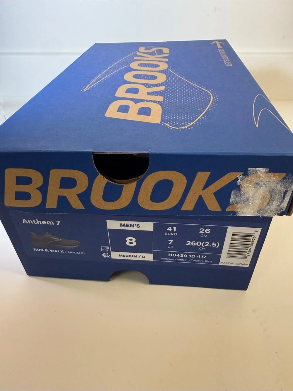 NIB Brooks Anthem 7 Men's Running Shoes - Sizes 8 & 9 Available!